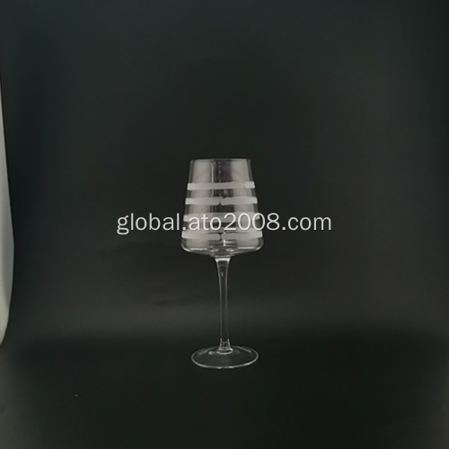 Pitchers Glass White Wine glass with frosted stem Supplier